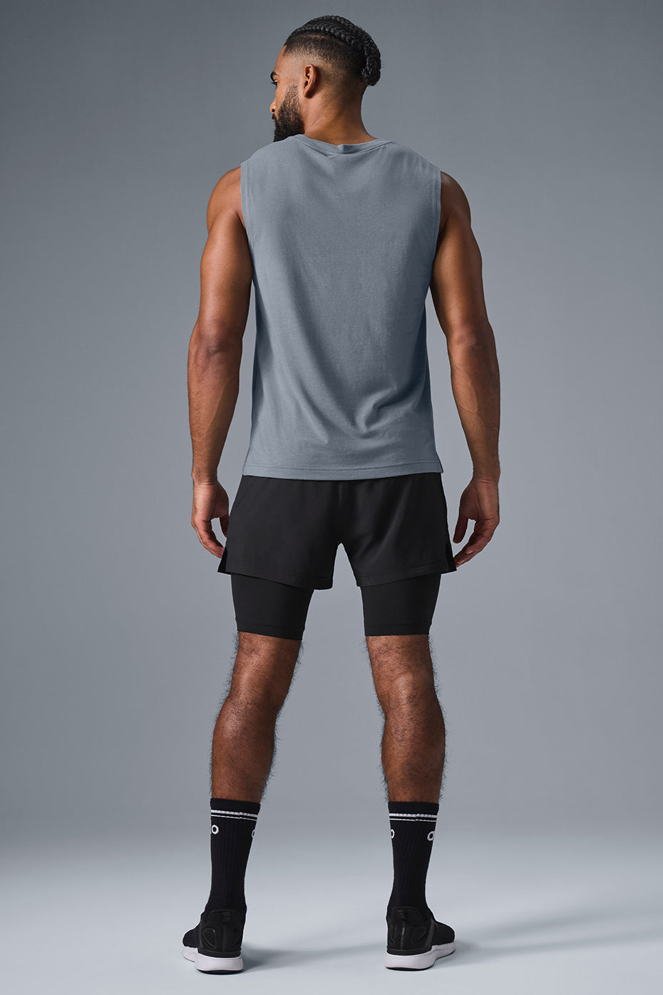 Alternative view of The Triumph Muscle Tank   Steel Grey