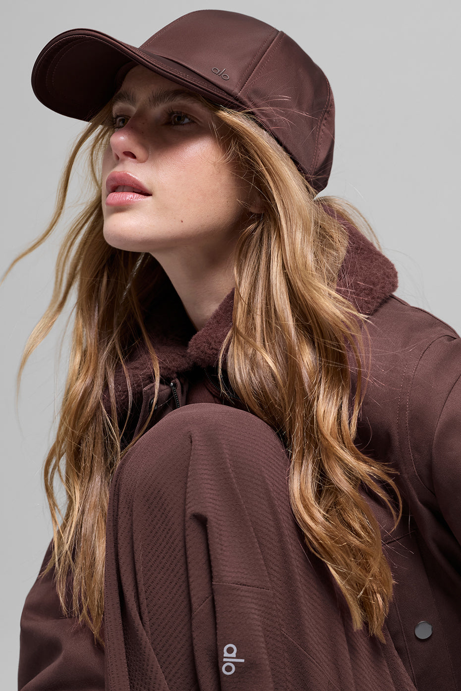 Alternative view of Satin Off Duty Cap   Brownstone