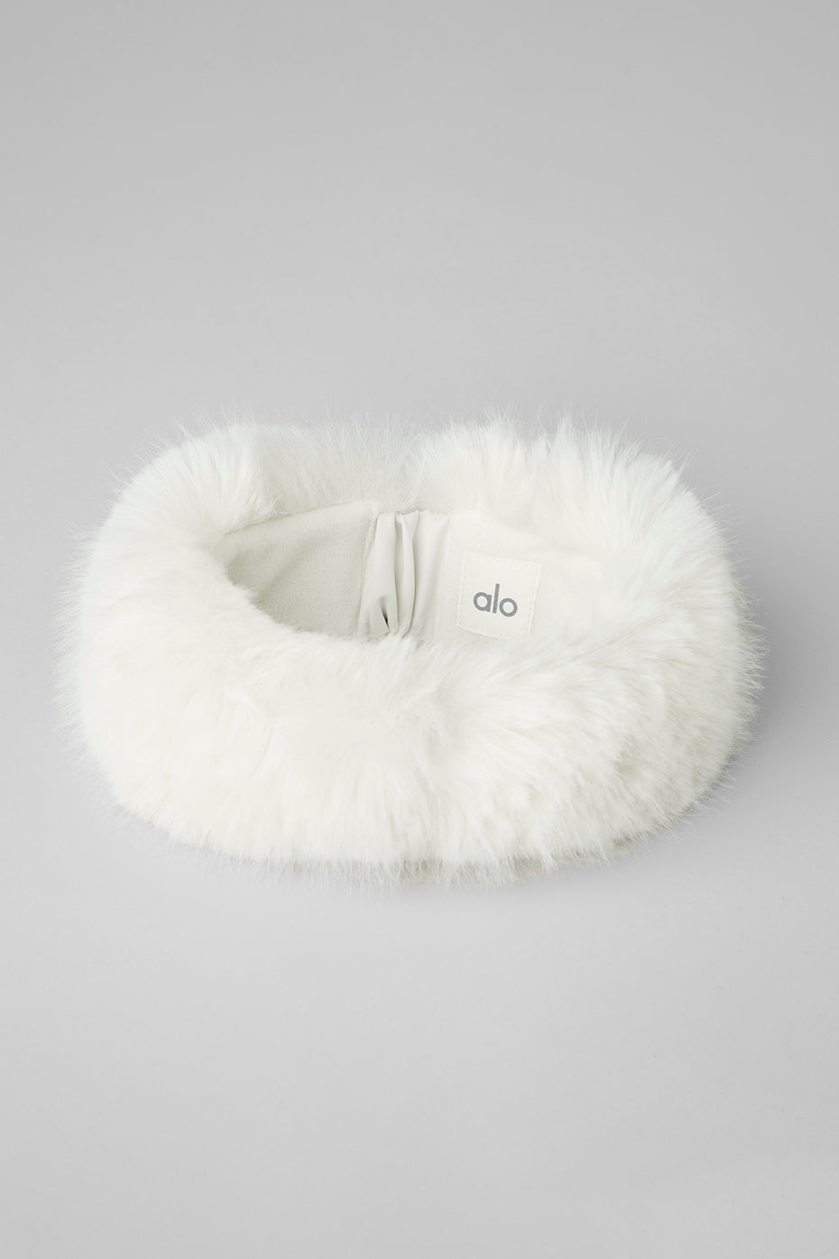 Alternative view of Opulent Faux Fur Wintersun Headband   Ivory