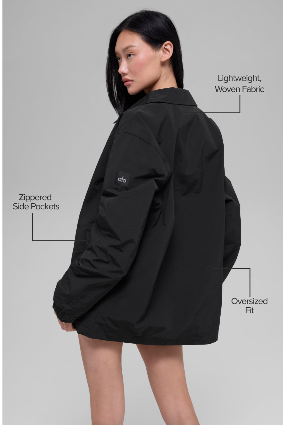 Alternative view of Torrent Overshirt   Black