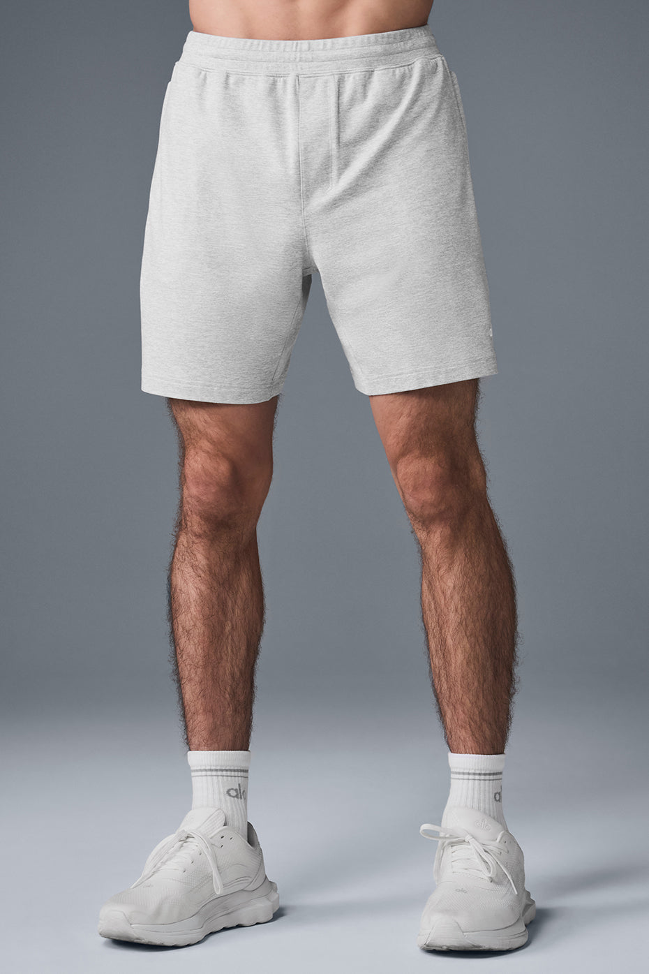 Alternative view of 7" Conquer React Performance Short   Athletic Heather Grey