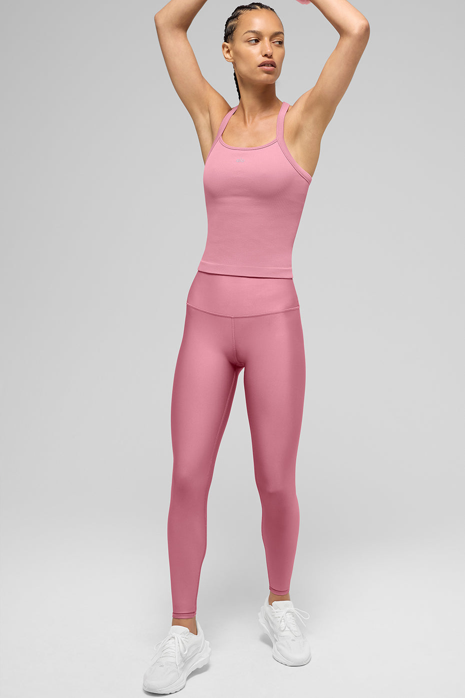 High Waist Airlift Legging   Pink Wild Rose