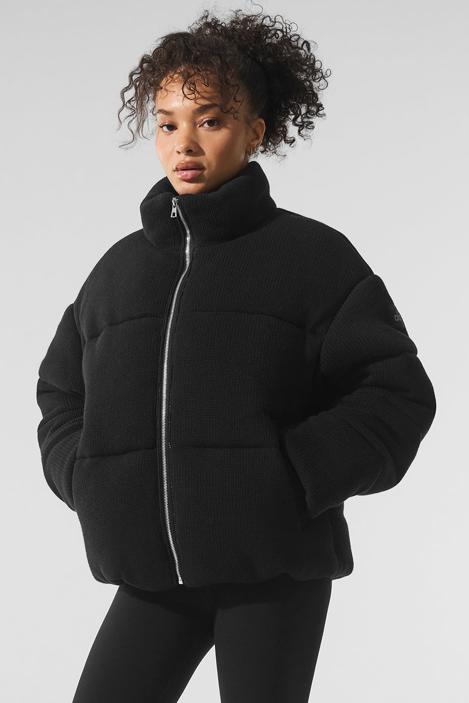 Stage Sweater Puffer   Black