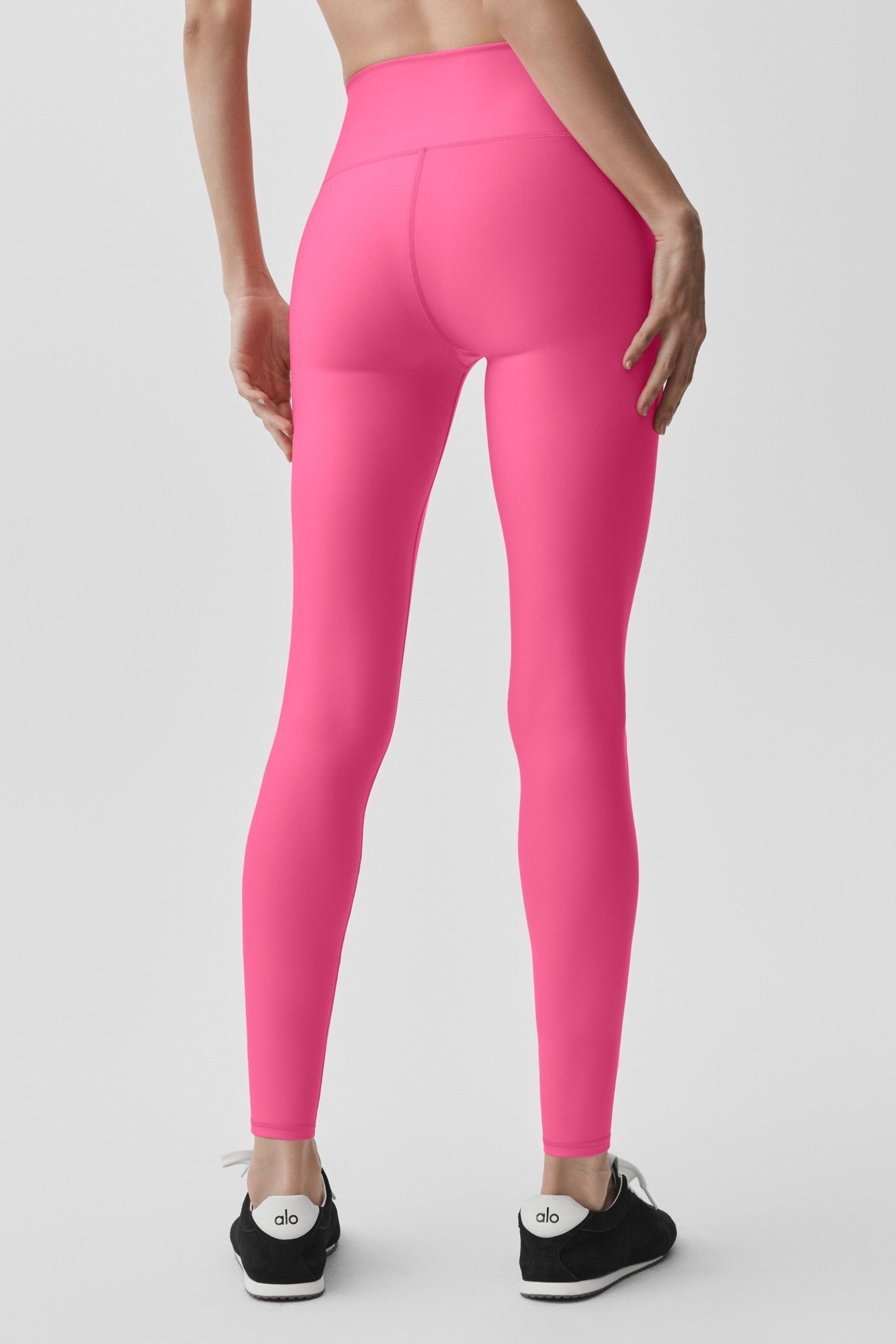 Alternative view of 7/8 High Waist Airlift Legging   Paradise Pink