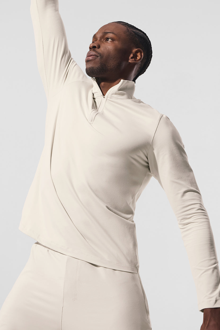 Alternative view of Conquer 1/4 Zip Reform Long Sleeve   Bone