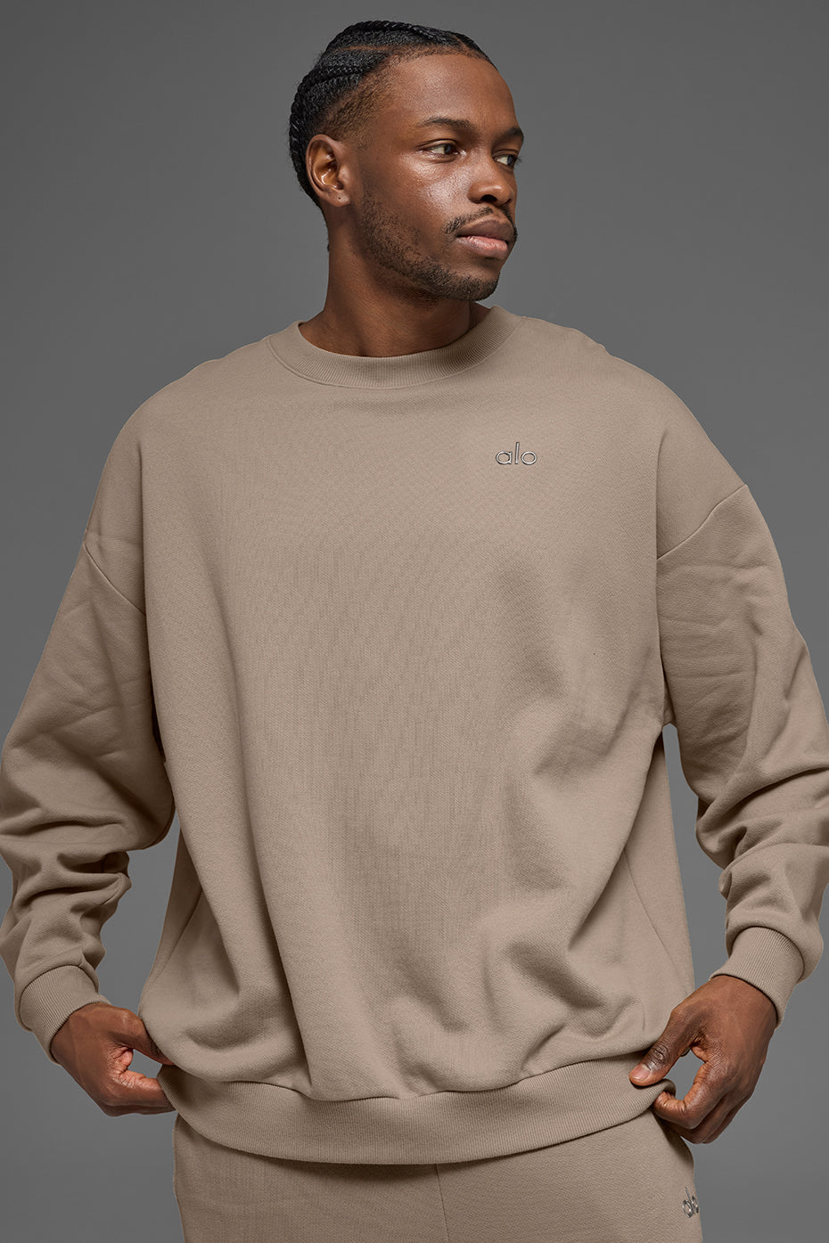 Accolade Crew Neck Pullover   Gravel
