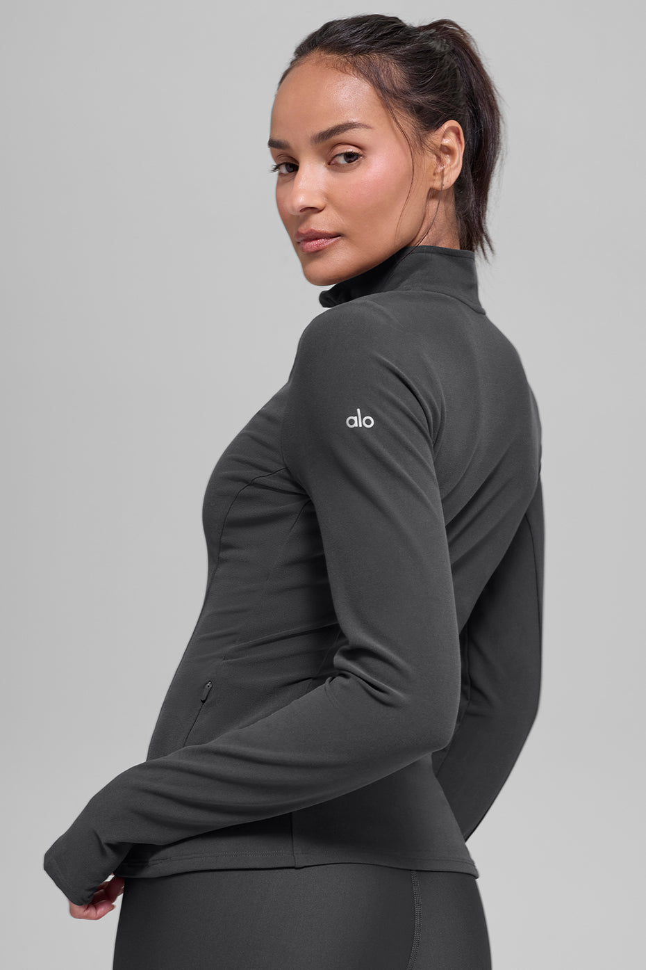 Alternative view of Alosoft 1/2 Zip Rapid Pullover   Anthracite