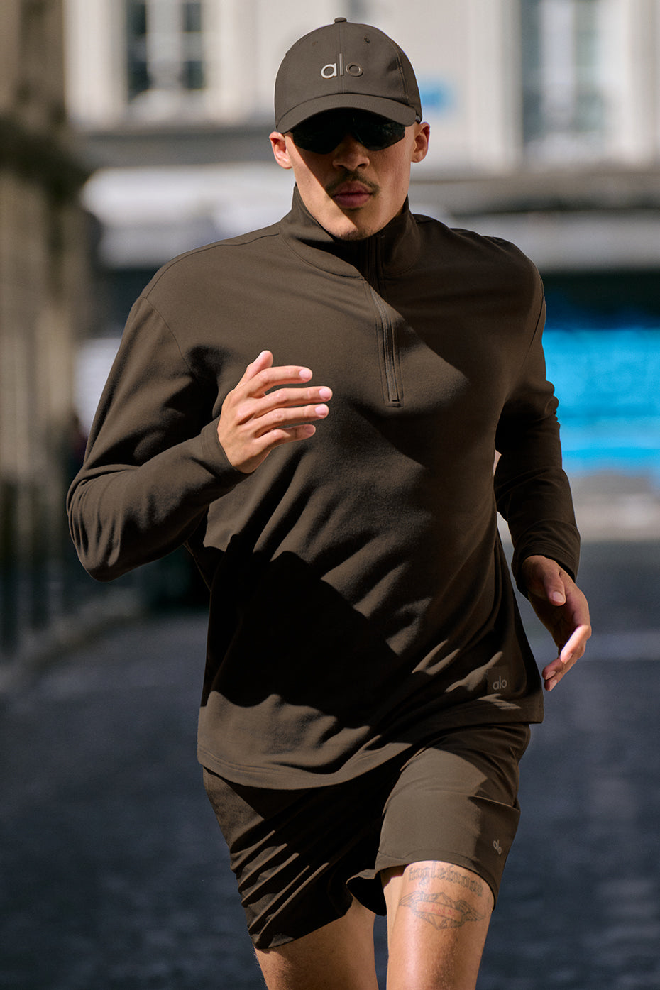 Double Take Long Sleeve 1/4 Zip   Espresso