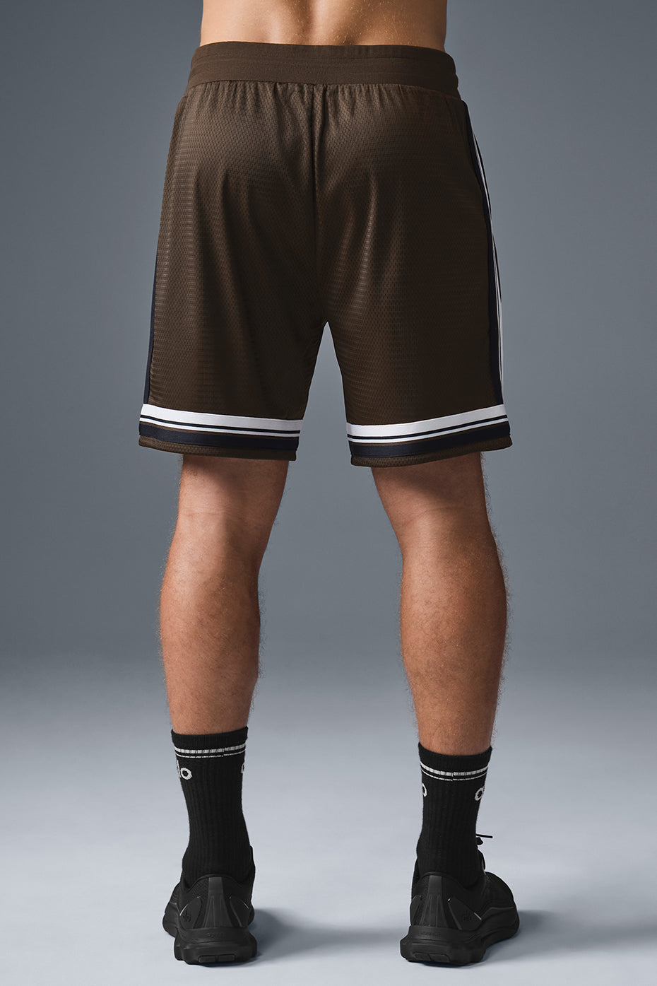 Alternative view of 7" Key Mesh Basketball Short   Espresso