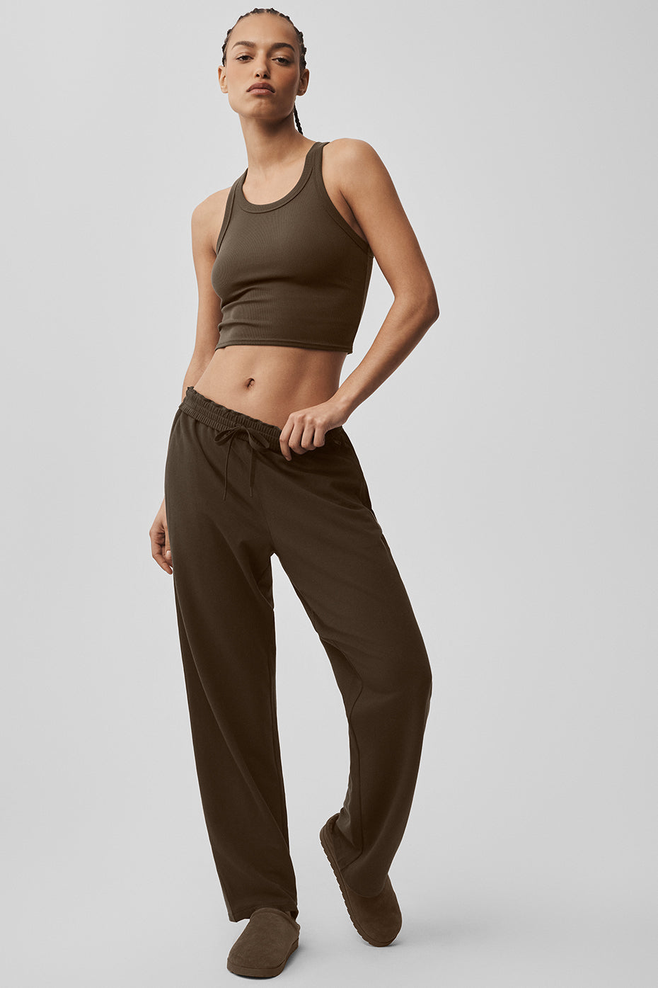 Double Take Straight Leg Pant   Espresso