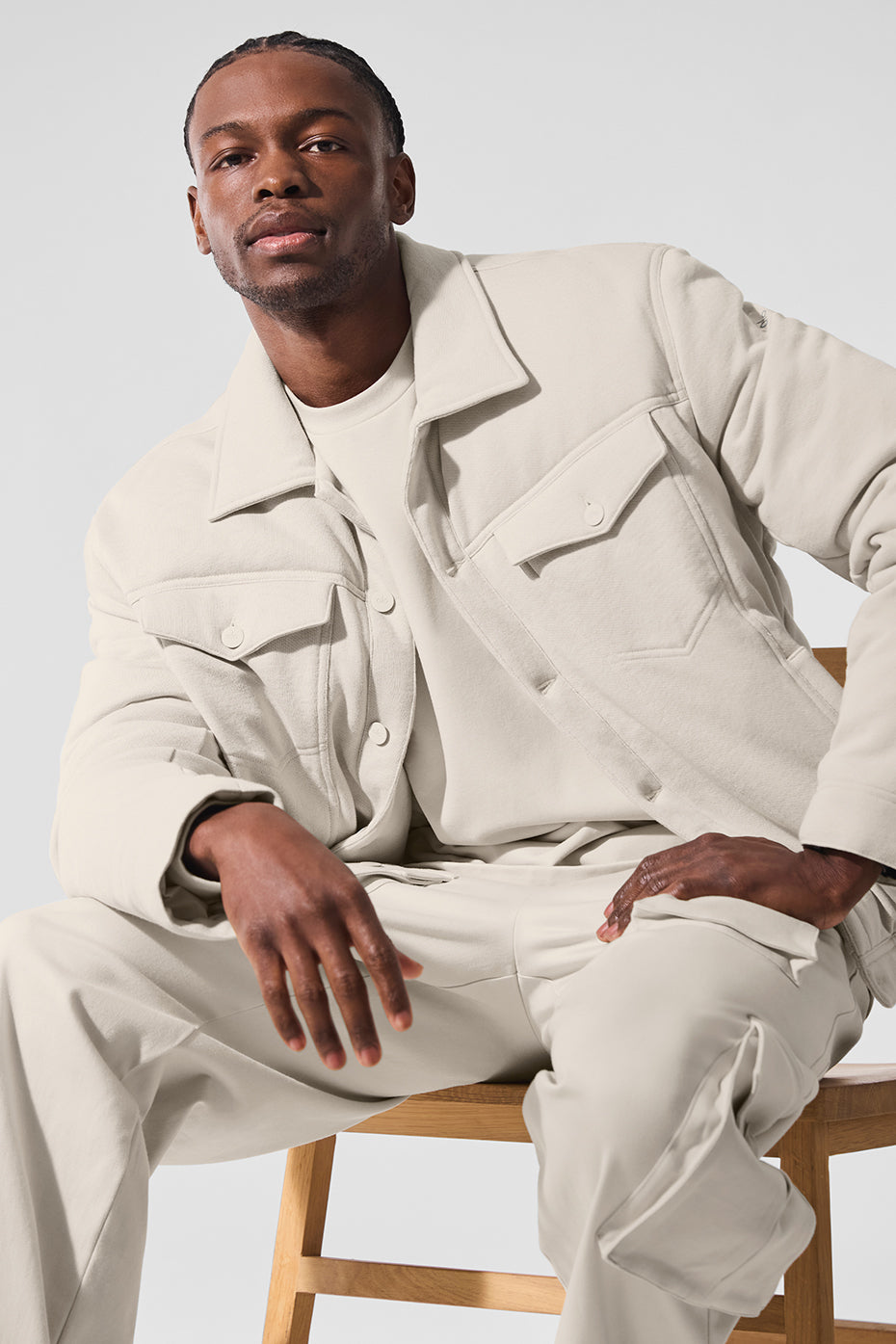 Ease Trucker Jacket   Bone