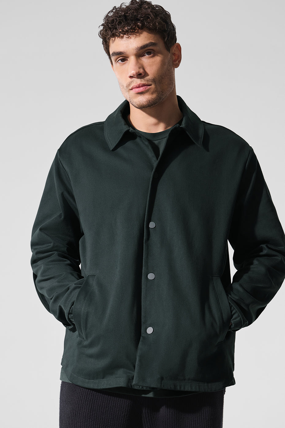 Edition Sueded Jacket   Charcoal Green