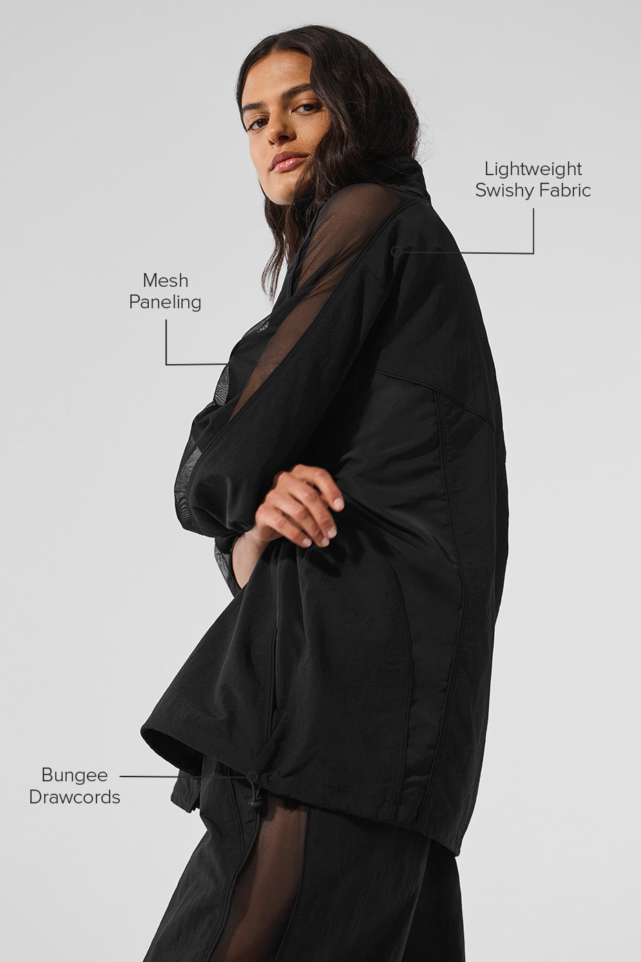 Alternative view of Origin Full Zip Track Jacket   Black