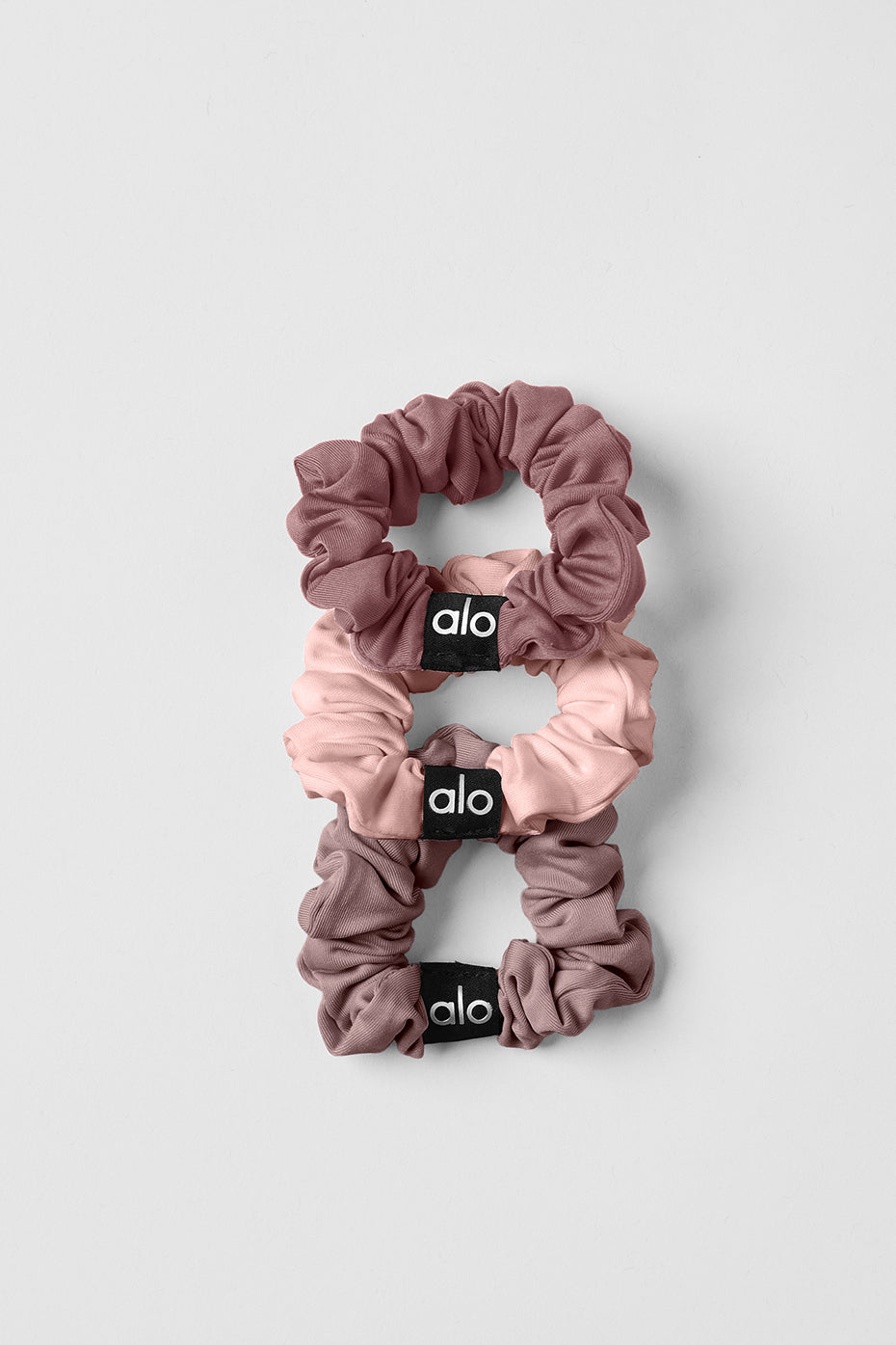 Fresh Mini Scrunchie 3 Pack   Mushroom/Pink Quartz/Smoky Quartz