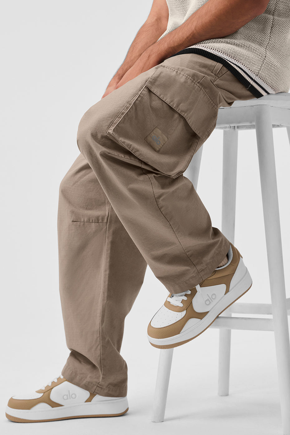 Alternative view of Cargo Ripstop Trouser   Gravel
