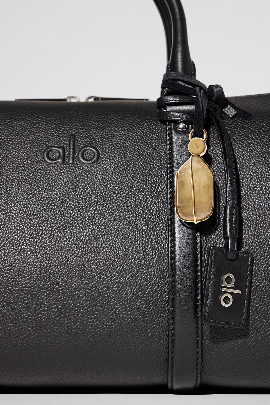 Alternative view of ALO Intention Crystal   Smoky Quartz/Gold