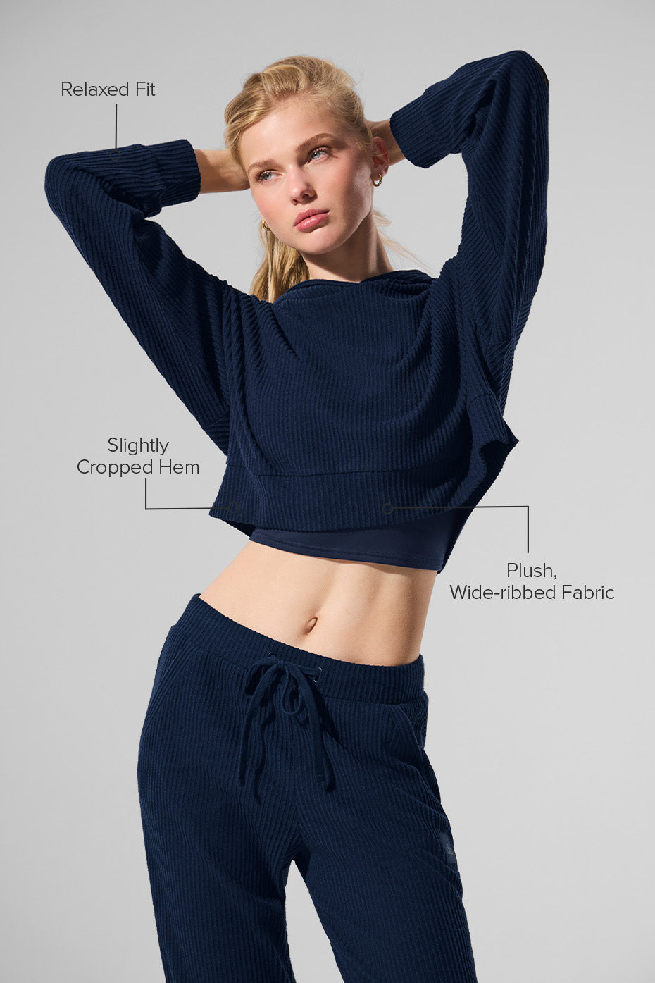 Alternative view of Muse Hoodie   Navy