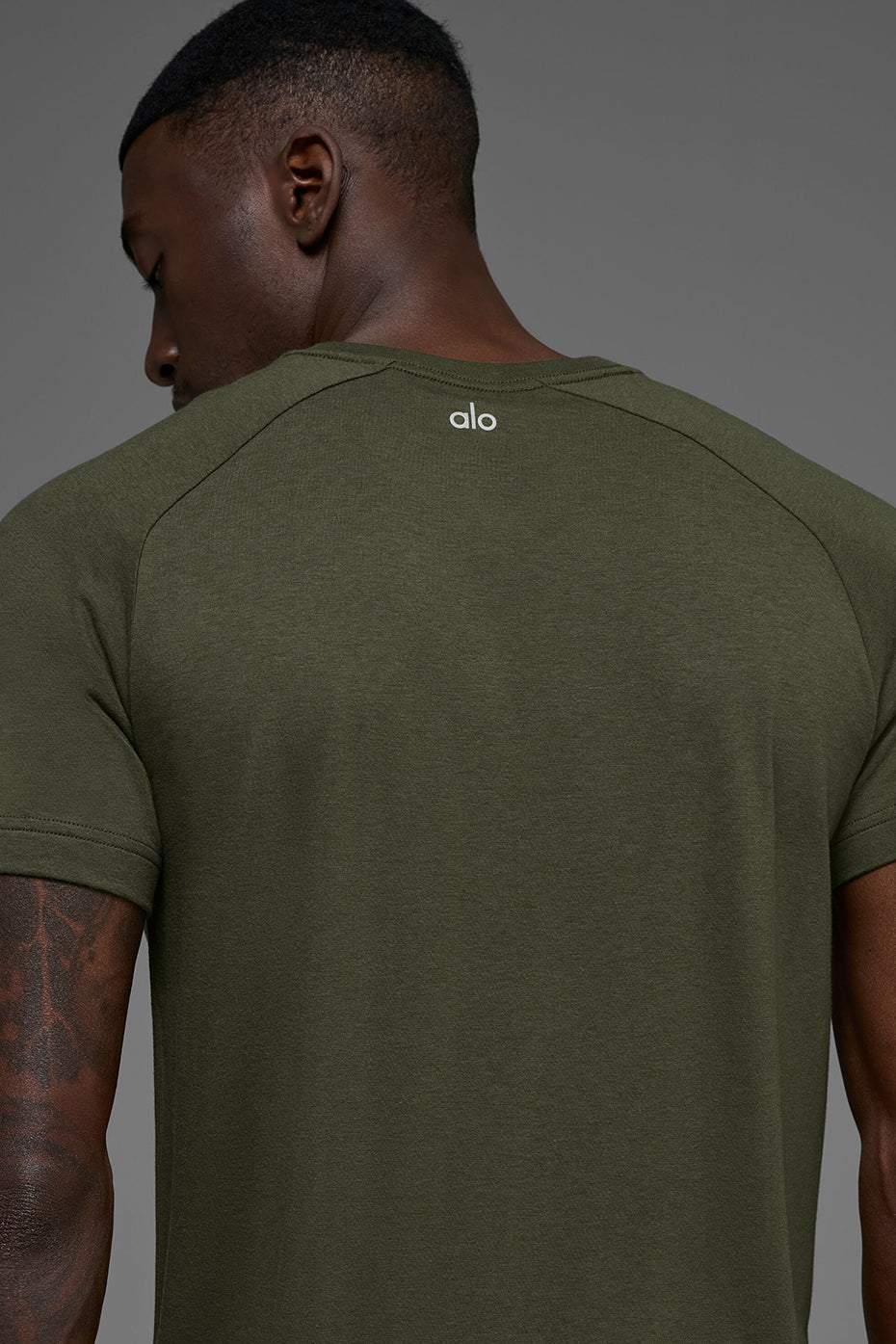 Alternative view of Triumph Raglan Tee   Green Olive