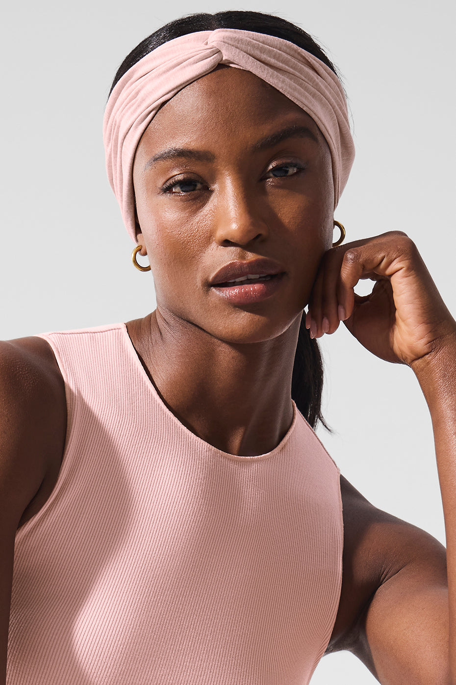 Alternative view of Alosoft Headband   Pink Quartz Heather